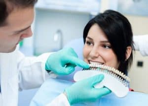 Girl getting her veneers